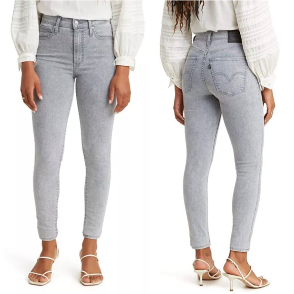Levi's Mile High Super Skinny Jeans in Grey Cray 26 x 30